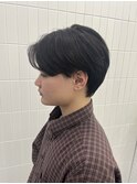 センターパートマッシュ/韓国マッシュ/刈り上げ/２ブロック