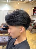 MEN’S HAIR/サーフカール/刈り上げセンターパート/柏駅