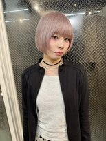 ラニヘアサロン(lani hair salon)&nbsp;ホワイトミルクティー/ブリーチ/ボブレイヤー/ショートボブ
