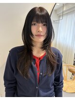 ノック(knock)&nbsp;ハッシュカット/ロングレイヤー/顔周りレイヤー/10代20代