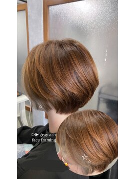ミニィバイミラーズ(Miniy by Miroirs) 丸みshort × earring color