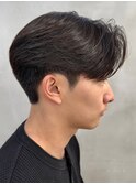 メンズセンターパート/ニュアンスパーマ/フェザーパーマ