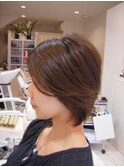 前あがりショートボブ