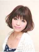 ナチュラルミディアムボブ