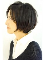 ドロップ(drop)&nbsp;伸ばしかけでも可愛い黒髪前下がり大人ショートボブ【表参道】