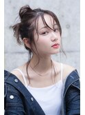 ACE横浜簡単お団子スタイリング×キャラメルベージュ
