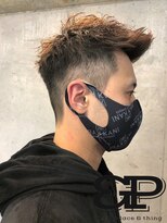 グッドプレイスアンドシング(Good Place&thing)&nbsp;メンズ短髪刈上げジェットモヒカンフェード