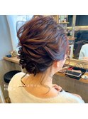 【W-ワット-新宿店 担当Satomi】結婚式/ルーズアップスタイル