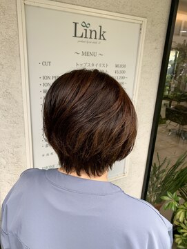 リンク(Link) 丸みのあるスタイリング簡単ボブ