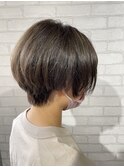 透明感/グレージュ/ハイトーン/ショート/ブリーチ