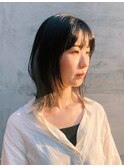 ホワイトグレージュ/ デジタルパーマ【 神保町/ 小川町】