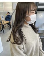 ヘアー アイス 御器所本店(HAIR ICI) ブリーチ無しアッシュグレージュ