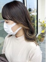 アーブル ヘアーアンドメイク(ARBRE) ベージュインナーカラーブリーチダブルカラーレイヤーカット