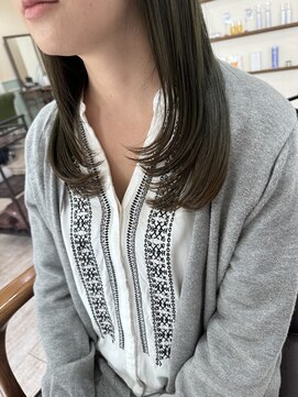 ラボヌールヘアーノーブル 新越谷店(La Bonheur hair noble) オリーブベージュ/レイヤーカット