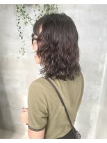 テトヘアー(teto hair)  ミディアムボブウェーブパーマ　くるくる　スパイラル