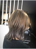 アッシュベージュ×グレージュ