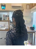 ハーフアップ ヘアアレンジ