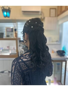 クラナ(clana) ハーフアップ ヘアアレンジ