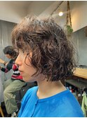 ボブ癖毛風パーマ