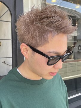 カムジーヘッドカミノウラ(COMEGHEAD KAMINOURA) スパイキーショートメンズマッシュツイストパーマツーブロック