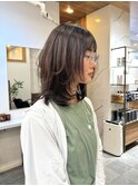 レイヤーカット＊ミディアムレイヤー＊ハッシュカット＊小顔