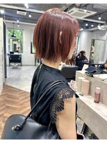 ジーナ 博多(Zina)&nbsp;ピンクブラウン×レイヤーボブ