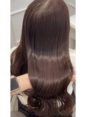 艶感たっぷりブリーチなしWカラーでチョコレートピンク＊新井