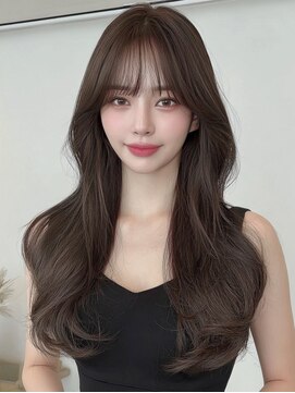 黒髪/オリーブグレー/小顔/ココアベージュ/稲毛駅