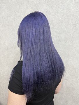 ブリーチ1回～ラベンダーブルーカラー♪