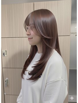 大人可愛い20代30代40代レイヤーロングヘア