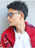 グランジリバースパーマツーブロックジェントルネープレス