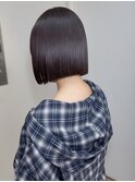 心斎橋/着物ヘア/大人ガーリー/ダークアッシュ/似合わせカット