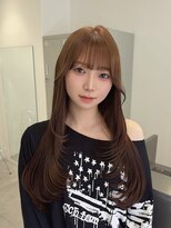 ジア(XIA)&nbsp;ミルクティーベージュ/10代20代韓国レイヤーカットダブルカラー