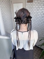フェリーチェ(Felice)&nbsp;ツインアレンジ あみたらし お呼ばれヘア イベントヘア