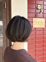 シー(SEA)&nbsp;大人ナチュラル丸みショートボブ