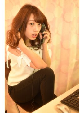 アンクルート(eNcroute) Aラインウォームブラウンエアリーカールセミ