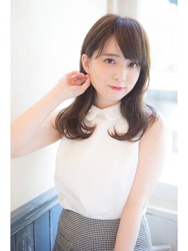 アマンヘアーサウス 吉祥寺南口店(Aman hair-s) 大人かわいいくびれ 耳かけ 斜めバング【Aman hair 吉祥寺】