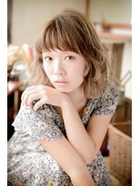 オハナ(ohana) 【ohana/表参道】ラフな抜け感可愛いオン眉切りっぱなしボブ