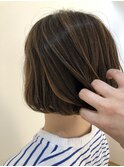 シングルボブ×ハイライト×ウエット感