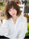 くせ毛風フリンジウェーブミルキーベージュg浦和20代30代40代