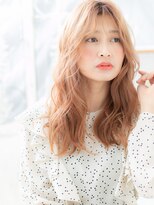 モッズヘア 上尾西口店(mod's hair)&nbsp;ピンクグラデーション小顔センターパートa上尾20代30代40代