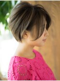 【THiRD】マロンベージュショート