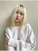 《RYUSEI》ホワイトカラーブロンドカラー小顔ハイトーン髪質改善