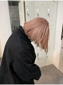 ボブ×ペールピンク