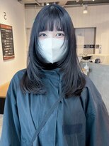 アルバム 池袋(ALBUM) フェイスレイヤー_グレージュカラーボブウルフ_ba420581