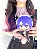 オタクヘア 渋谷(OTAKU HAIR) ピンク×紫グラデーション[前髪 マチルダボブ]渋谷駅