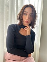 ラフィス ヘアー ココ 博多店(La fith hair coco)&nbsp;【La fith】タッセルボブ×センターパート