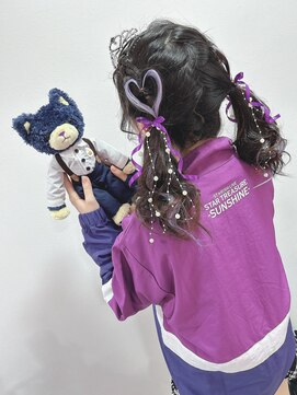 アミカ(Amica) ライブで大人気！ハートハーフツイン/インナーカラーエクステ