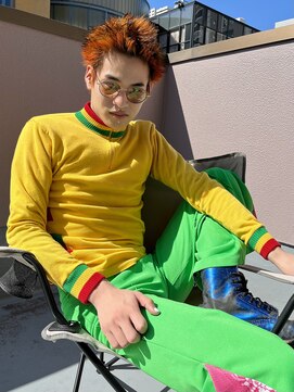 ケプカ(KEPKA) メンズ スパイキーショート ハイトーンオレンジ