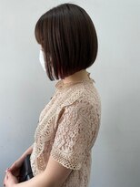 ジエクト アイロ(The Ect ilo)&nbsp;パッツリボブ　暖色カラー　前髪あり